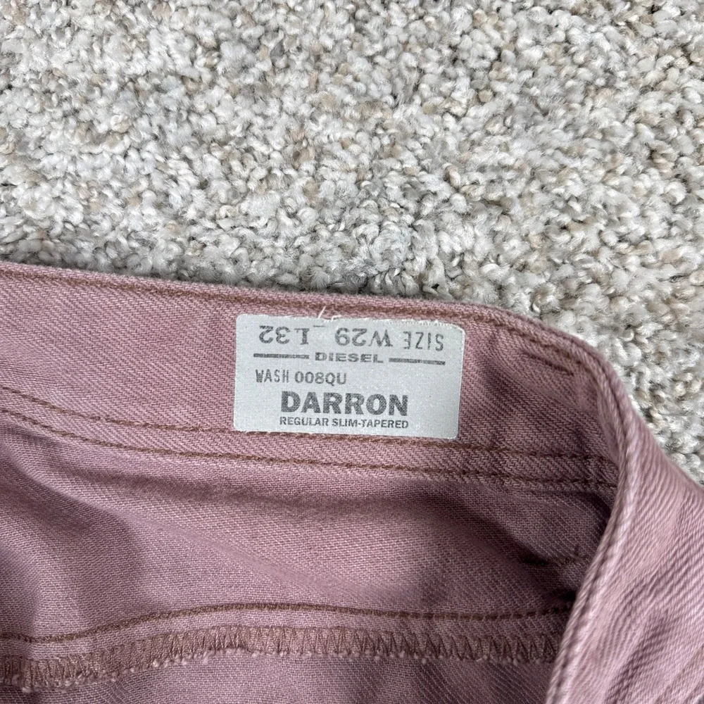 Diesel Jeans‎ Mens 29x32 Purple Mauve Darron Cotton Slim Tapered Button Fly